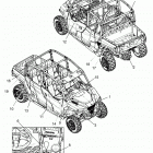 POLARIS GENERAL 1000 4P DLX OPT1 (G20G4J99AS) Body, decals - g20g4j99as (702699)
