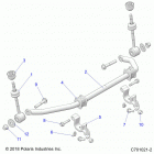 RZR 900 50 INCH Suspension, front stabilizer bar - z20a5a87b2  /  e87bp ...