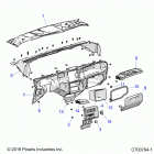 POLARIS GENERAL 1000 DLX (G20GXD99AP/AG) Body, dash - g20gxd99ap  /  ag (c700794-1)