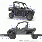 POLARIS GENERAL 1000 EPS DLX (G20GAE99A2/A4/D99AK/AS/BK/BS) Body, decals - g20gad99as  /  bs (900162-01)