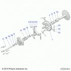 RZR Drive train, primary clutch - z20ase99ah  /  lh  /  bh (...