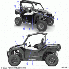 POLARIS GENERAL 1000 EPS DLX (G20GAE99A2/A4/D99AK/AS/BK/BS) Body, decals - g20gad99ak  /  bk (900163-01)