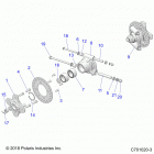 RZR 900 50 INCH Suspension, rear carrier - z20a5a87b2  /  e87bp  /  bk  ...