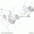RZR Engine, stator and cover - z20ase99ah  /  lh  /  bh (c70...