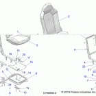 RZR RS1 PS MD (Z20S1E99NG) Body, seat asm. and slider - z20s1e99ng (c700666-2)