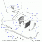 RANGER 1000XP CREW FACTORY CHOICE 49S & 50S (R20RSE99A/B) Opt, dash cooling assembly - r20rse99a  /  b (c700932)