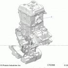 RANGER 570 EPS HDPE HD (R20MAE57D7) Engine, long block - r20mae57d7 (c700898)