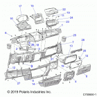 RANGER 1000XP RC CREW Body, dash - r20rsk99aa  /  ax  /  a9  /  ap  /  ba  /  ...
