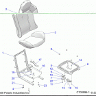 RZR XP TURBO 3PC Body, seat asm. and slider - z20nae92kl (49rgrseat15rzr9...