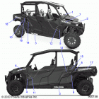POLARIS GENERAL Body, decals - g20g4d99as  /  bs (900158-01)