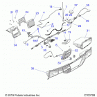 RANGER 1000 BC FACTORY CHOICE 49S & 50S (R20RRB99/A/B) Opt, dash, ride command prem componants, storage speaker...