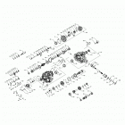 RZR 1000S 60 INCH EPS TRACTOR Drive train, main gearcase internals - z20ass99c2  /  ch...