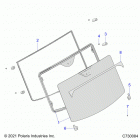 RANGER XP1000 NSTR FC (R20RRU99A/B) Body, windshield, fixed - r20rru99a  /  b (c730084)