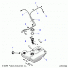 POLARIS GENERAL 1000 XP 4P (G20GMD99AP/AG) Body, fuel tank - g20gmd99ap  /  ag (c700768)