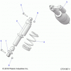 RZR 1000S 60 INCH EPS TRACTOR Suspension, front shock mounting - z20ass99c2  /  ch (c7...