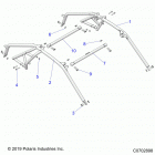 RZR PRO XP Chassis, cab frame - z20ra_92ac  /  bc  /  ak  /  bk  / ...