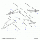 RANGER 1000 CREW BC FACTORY CHOICE 49/50S (R20RSB99/A/B) Suspension, front control arms - r20rsb99  /  a  /  b (c...
