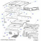 RANGER 1000 CREW NSTR FACTORY CHOICE 49S & 50S (R20RSU99A/B) Opt, roof, prep, rear close off, cover, hood liner, floo...