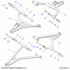 RZR 900 50 INCH Suspension, front control arms - z20a5a87b2  /  e87bp  /...
