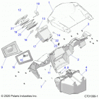 RZR 900 50 INCH PS RC Body, dash and glovebox - z20a5k87bg (c701099-1)