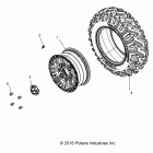 POLARIS GENERAL 1000 PREM (G20GAP99AM/BM) Wheels, front - g20gap99am  /  bm (701524)