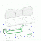 RANGER 1000 CREW NSTR FACTORY CHOICE 49S & 50S (R20RSU99A/B) Body, seat asm. rear frame - r20rsu99a  /  b (c700478)