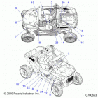 RZR XP TURBO Body, decals - z20nae92al  /  ar  /  bl  /  br  /  f92al...