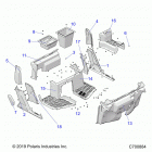 RANGER 1000XP CREW FACTORY CHOICE 49S & 50S (R20RSE99A/B) Body, front  floor and rockers - r20rse99a  /  b (c70088...