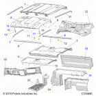 RANGER 1000XP CREW FACTORY CHOICE 49S & 50S (R20RSE99A/B) Opt, roof, prem prep audio, close off panels, cover, das...