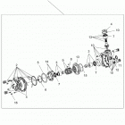 RZR XP TURBO S Drive train, front gearcase - z20pal92ag  /  ap  /  bg  ...