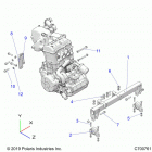 RANGER 1000 CREW FULLSIZE PS FO (R20T6U99AM/AS/BM/BS) Engine, mounting - r20t6u99am  /  as  /  bm  /  bs (c700...
