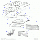 RANGER 1000 FACTORY CHOICE 49S & 50S (R20RSE99/A/B) Opt, prem prep audio roof, rearclose off, cover, and das...