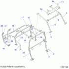 RZR 1000S4 (Z20A4E99AH/LH/BH) Chassis, cab frame - z20a4e99ah  /  bh  /  lh (c701106)