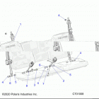 RANGER 1000XP EPS EU/TR/ZUG Body, seat belt and mounting - r20rre99j1 (c700332)