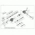RZR Drive train, main gearcase internals - z20ase99ah  /  lh...