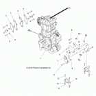 RANGER 570 CREW FULL SIZE Engine, engine and transmission mounting - r20cda57a1  /...
