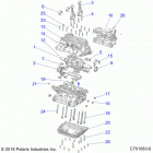 RZR Engine, crankcase and crankshaft - z20ase99ah  /  lh  / ...