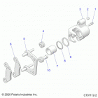 RZR 570 3PC (Z20CHA57K2) Brakes, rear caliper - z20cha57k2 (c701112-2)