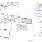 RANGER 1000 CREW PS NSTR RC (R20RSW99AA/AP/AX/A9) Body, roof and cab - r20rsw99aa  /  ap  /  ax  /  a9 (c7...