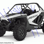 RZR PRO XP Body, decals, standard - z20ra_92ac  /  bc  /  ak  /  bk...