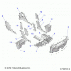RANGER 1000XP PS CREW FS (R20T6A99A1/E99A9/AM) Body, floor and rocker - r20t6a99a1  /  e99a9  /  am (c7...