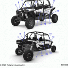 RZR XP 4 1000 POLAND (Z20N4E99NC) Body, decals - z20n4e99nc (900166)