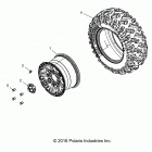 POLARIS GENERAL 1000 PREM (G20GAP99AM/BM) Wheels, rear - g20gap99am  /  bm (701525)