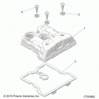 RANGER 570 EPS HDPE HD (R20MAE57D7) Engine, valve cover - r20mae57d7 (c700892)