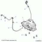 RZR 1000S 60 INCH EPS TRACTOR Drive train, front gearcase mounting - z20ass99c2  /  ch...