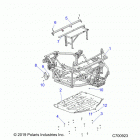 RANGER 902D EU/ISRL TRACTOR Chassis, main frame and skid plates - r20rred4j1 (c70092...