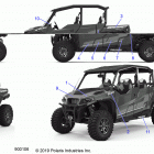 POLARIS GENERAL 1000 4P EPS EU (G20G4E99NG) Body, decals - g20g4e99ng (900106)