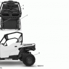 POLARIS GENERAL 1000 DLX OPT1 (G20GXJ99AP/AG) Body, decals, warning - g20gxj99ap  /  ag (900111)