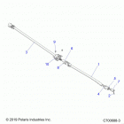 RANGER 1000 PS CREW FS (R20T6A99A1/B1/E99A9/AM/AS/B9/BM/BS) Drive train, prop shaft - r20t6a99a1  /  b1  /  e99a9  /...