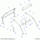 RZR Chassis, cab frame - z20ase99ah  /  lh  /  bh (c701030)